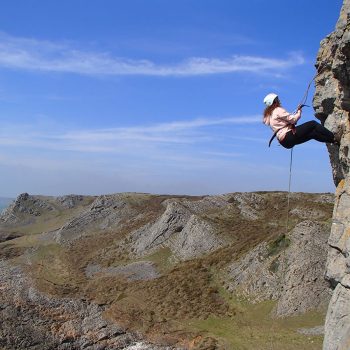 Abseiling Gower