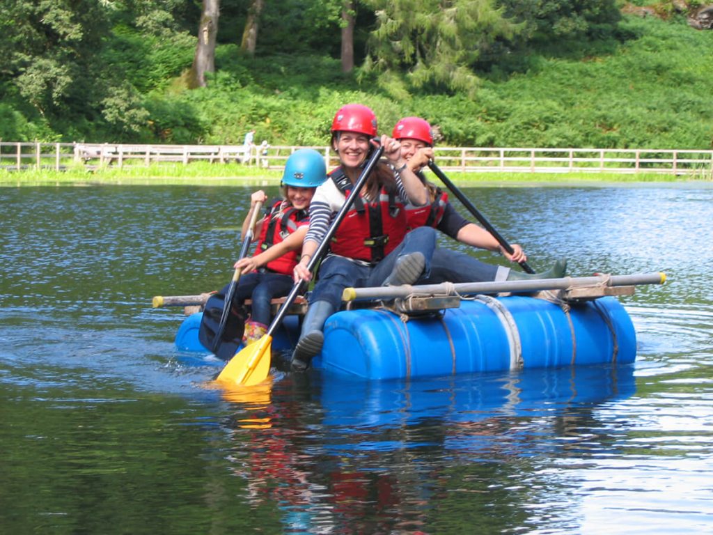 Raft Building in South Wales Raft Building in South Wales