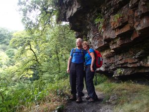 A couple on a Guided Walk in the Brecon Beacons