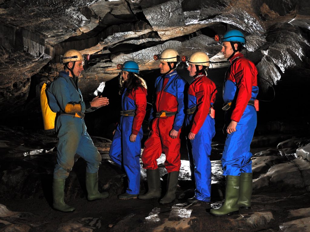 Caving group