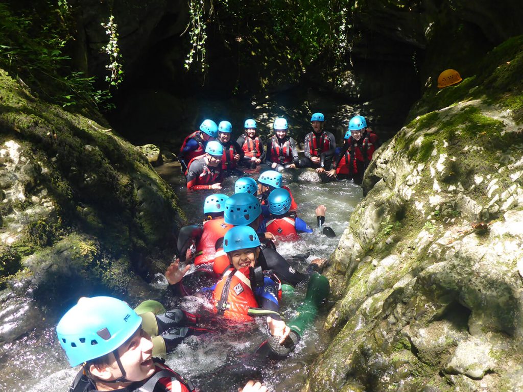 Group of children in the Gorge