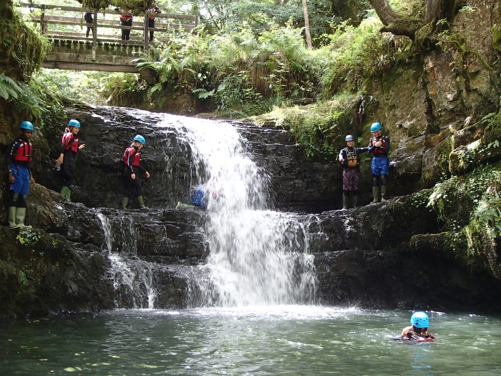 Gorge Walking waterfall Jump Gorge Walking waterfall Jump